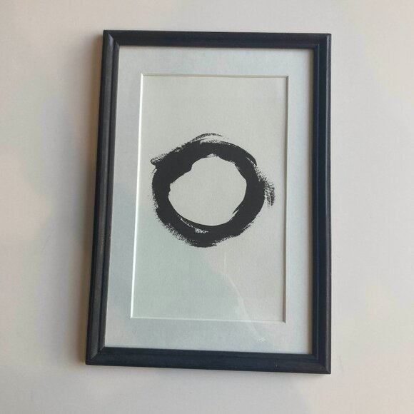 Set of 2: Framed Watercolor Artwork, Black/White - Picture 4 of 11